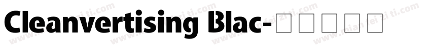 Cleanvertising Blac字体转换